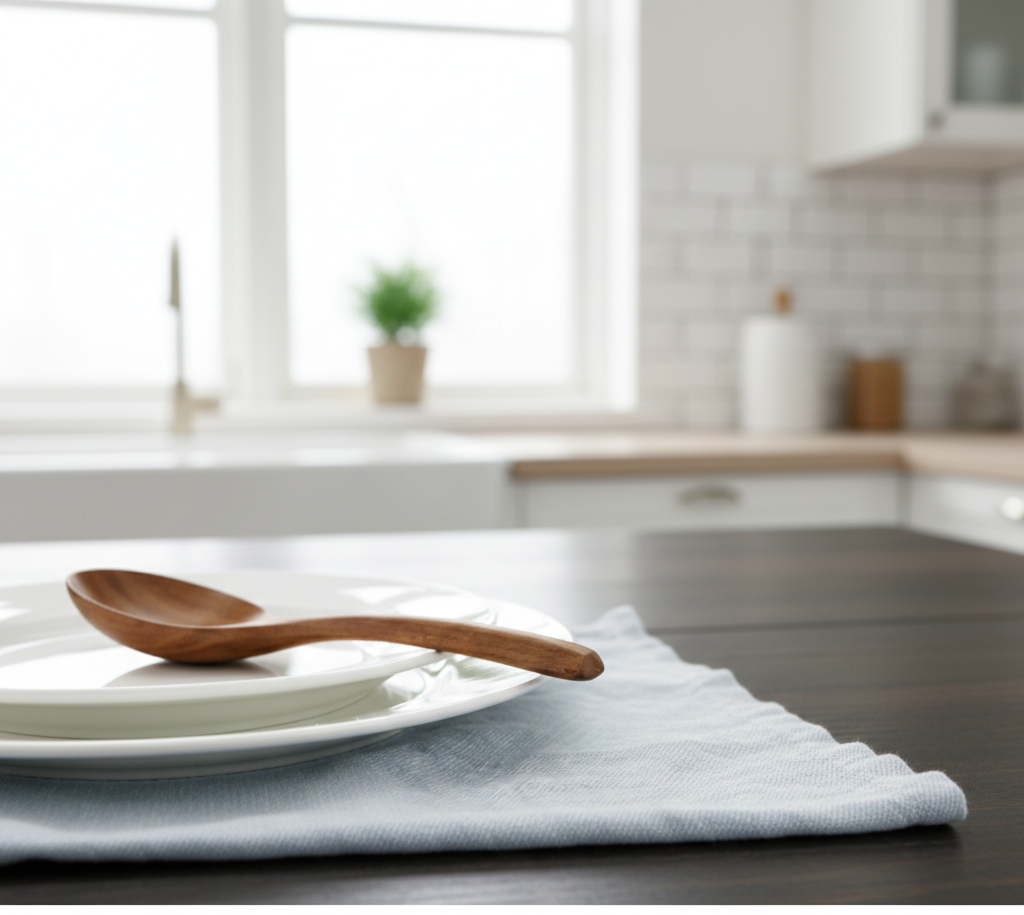 Natural Wooden Spoon Set of 5 PCS – Eco-Friendly Kitchen & Dining Tableware