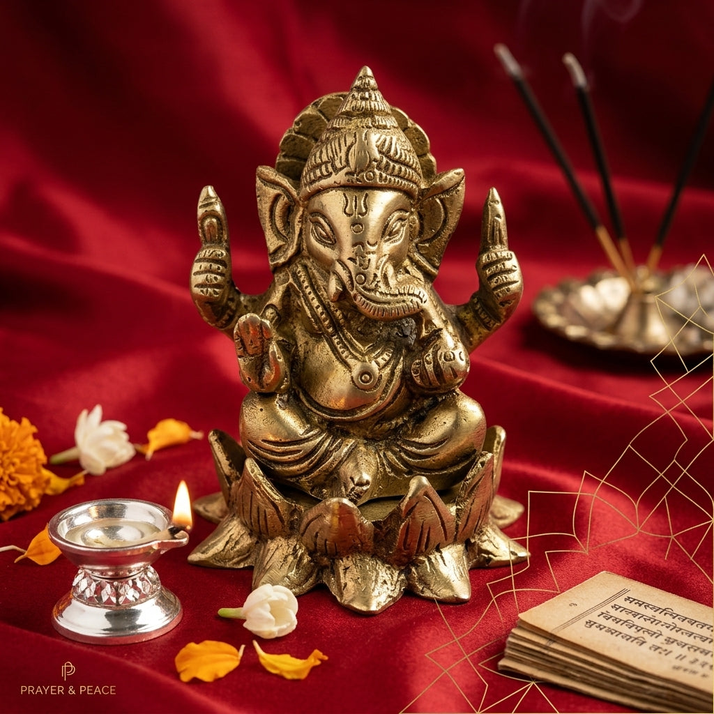 Ganesha Statues antique finish– Traditional Idols for Prayer, Décor & Gifting