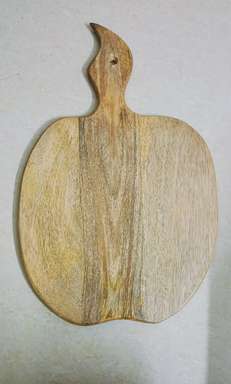FEAWS “Prithvi” Series Apple Shape Mango Wood Chopping Board