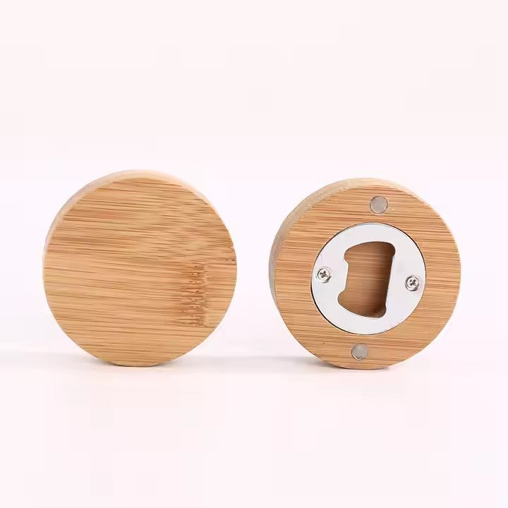 Magnetic Bamboo Bottle Opener