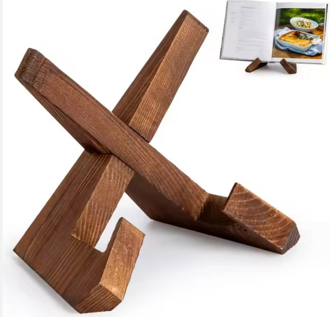 Minimalist Wooden Cookbook Stand