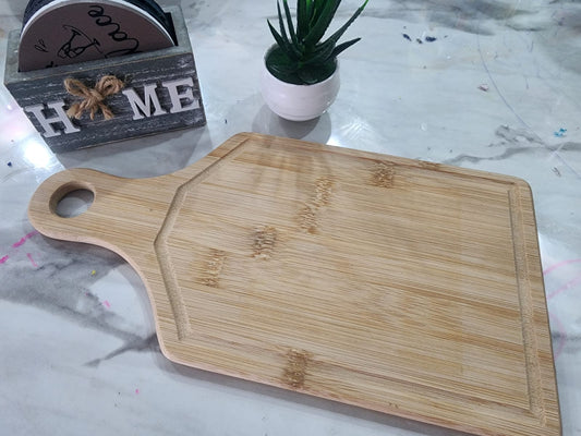Bamboo pizza serving tray
