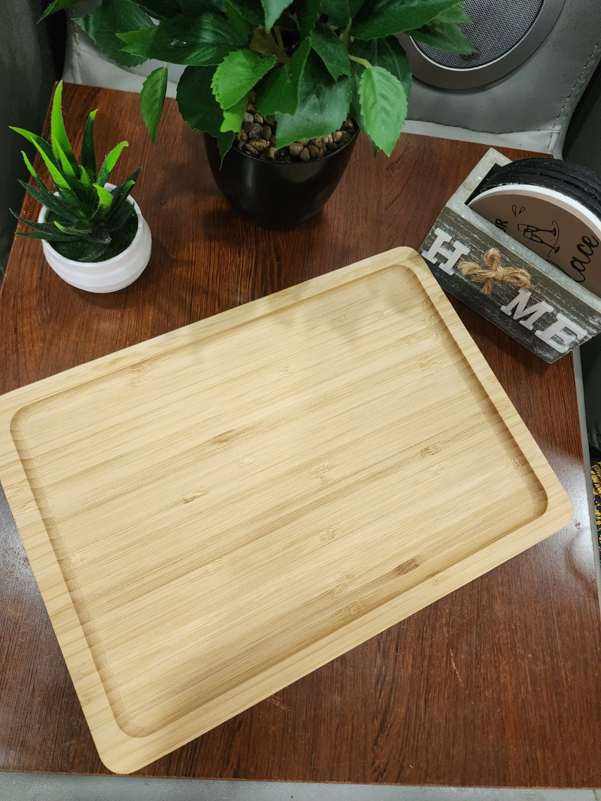 Rectangular Bamboo Serving Tray