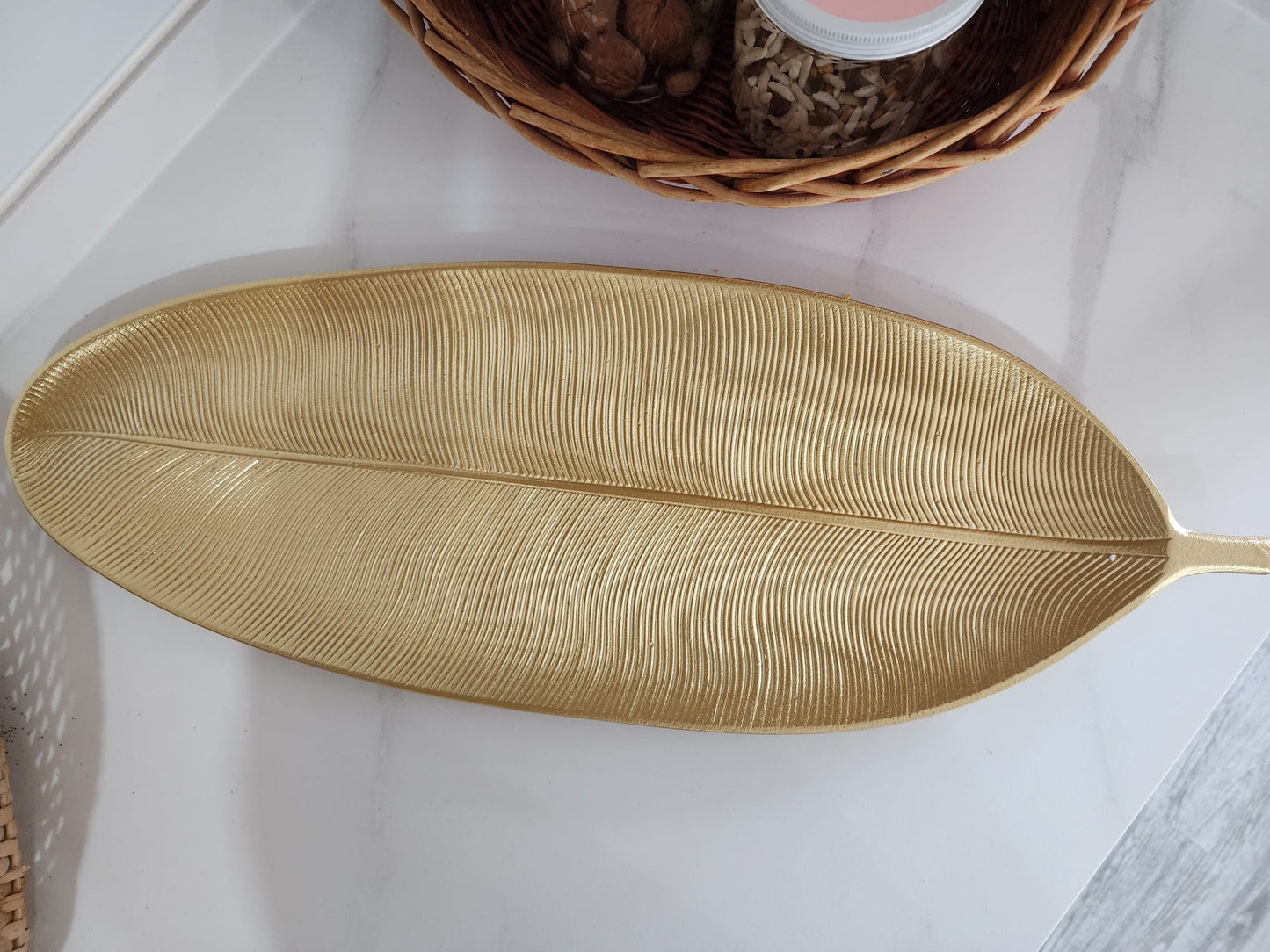 Wooden Leaf Tray perfect as Food Serving Tray or home decor