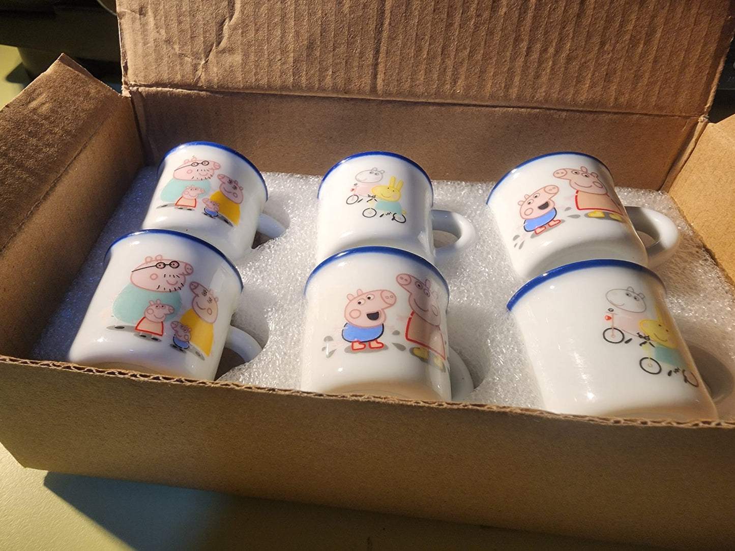 Peppa pig mini set of 6 cups