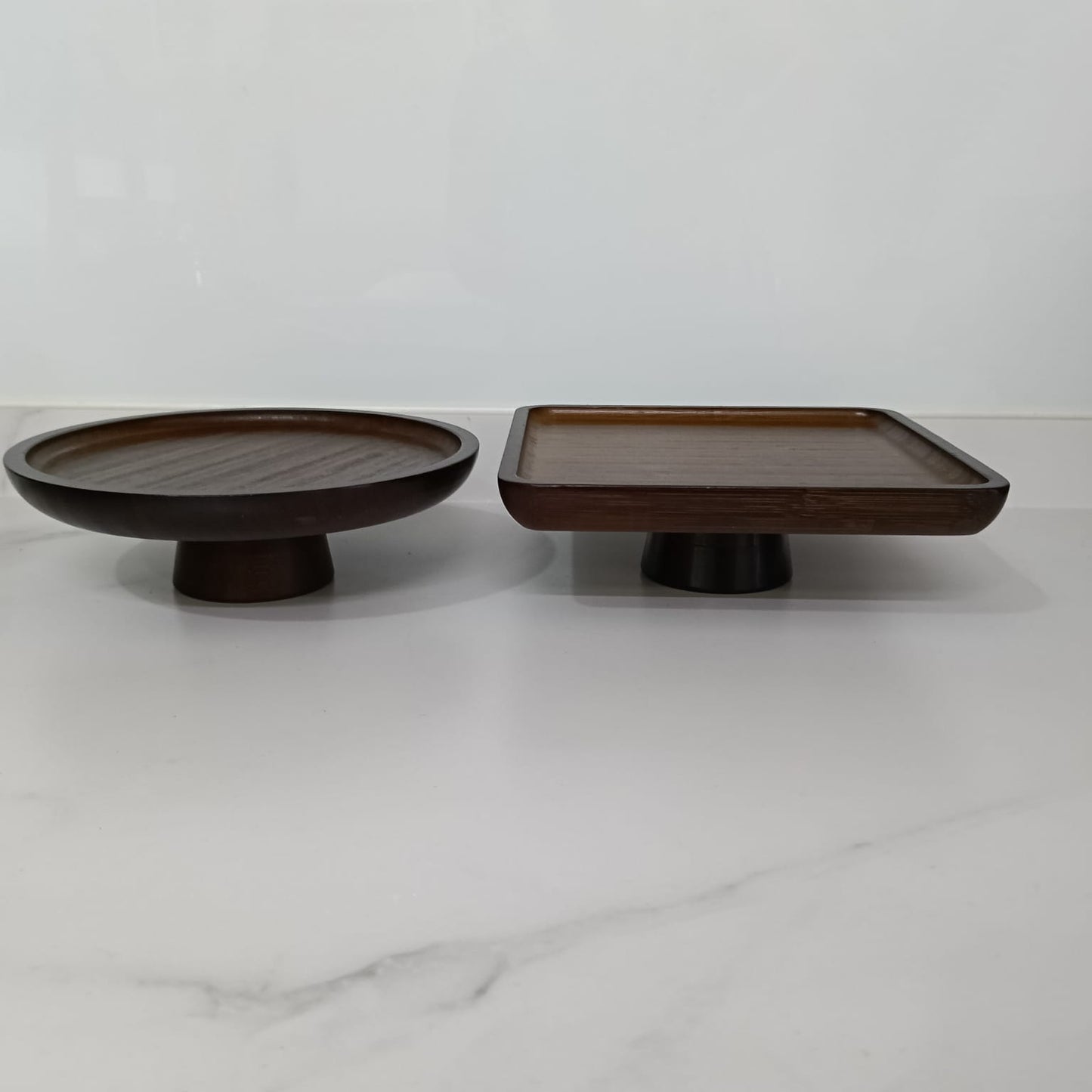 Premium Wood Pedestal Cake Stand