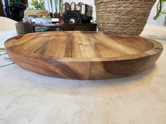 Meraki Collection – Round Acacia Wood Platter