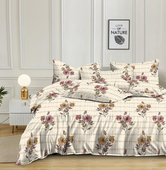 CozyPetal Bedsheet Set with 2 pcs of pillow covers