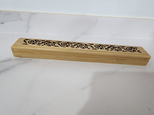 Wooden Incense Burner with Lid – Minimalist & Mess-Free Design