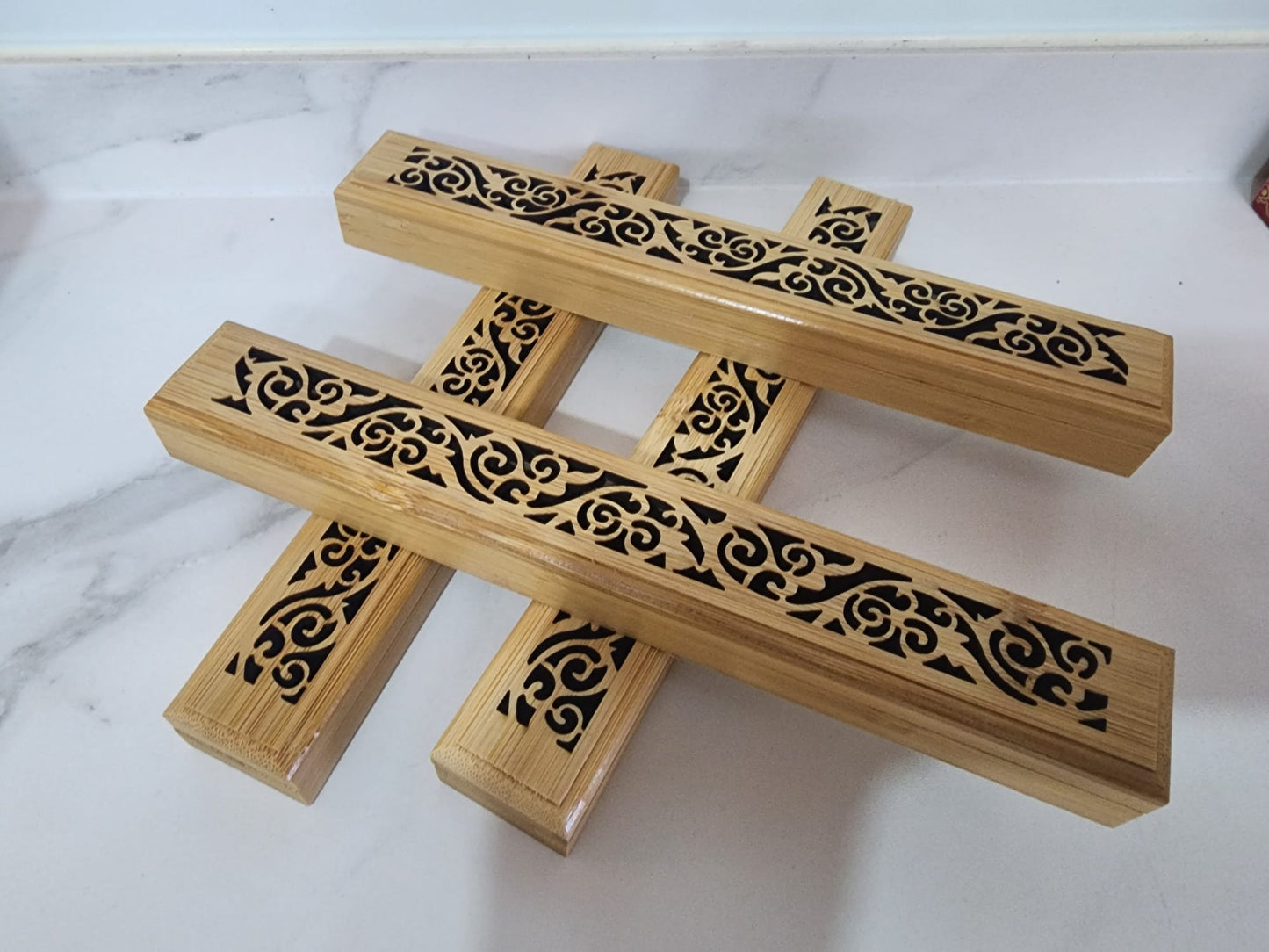 Wooden Incense Burner with Lid – Minimalist & Mess-Free Design