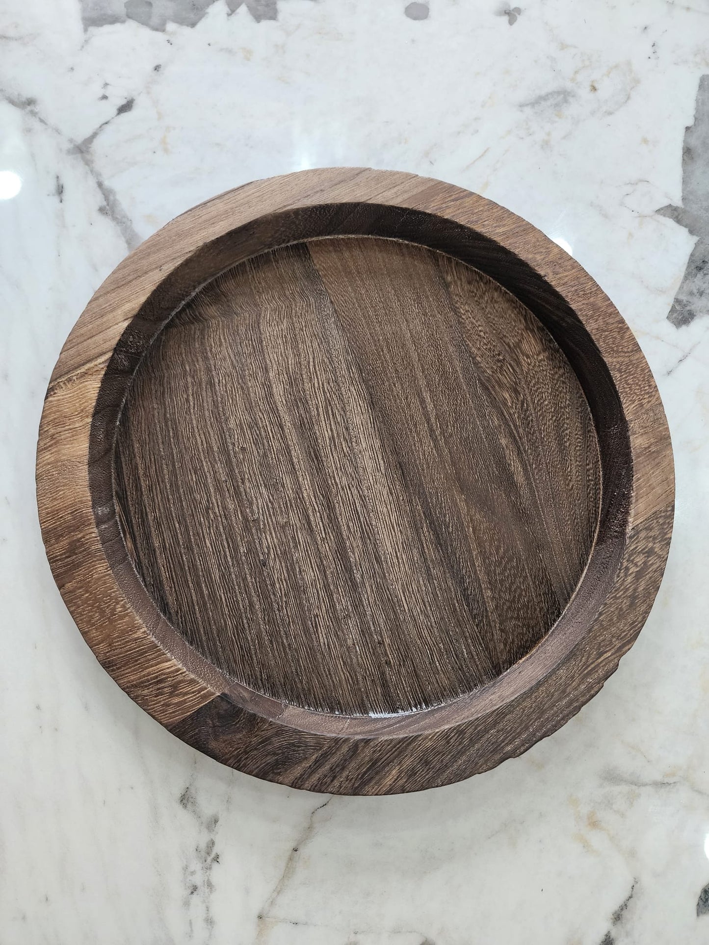 Rustic Wooden Tray Candle Holder – Farmhouse Style Home Decor