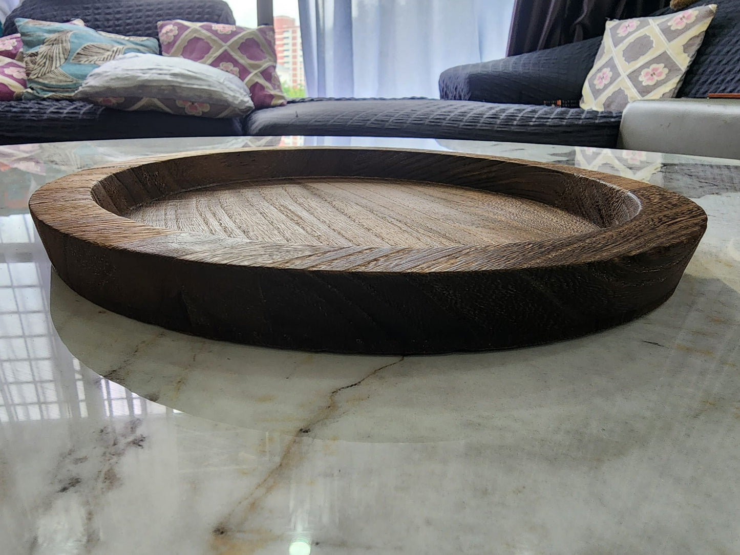 Rustic Wooden Tray Candle Holder – Farmhouse Style Home Decor