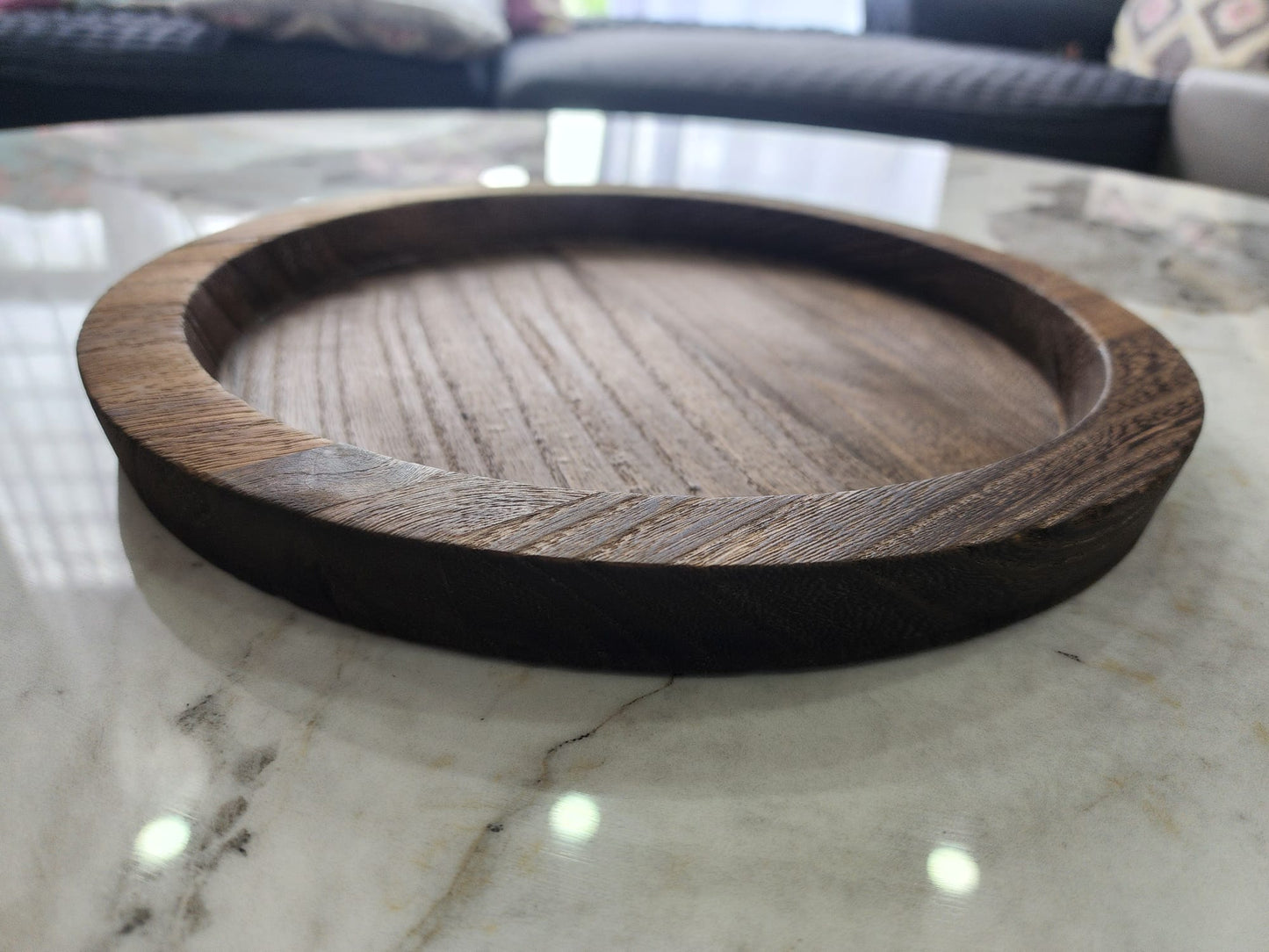 Rustic Wooden Tray Candle Holder – Farmhouse Style Home Decor