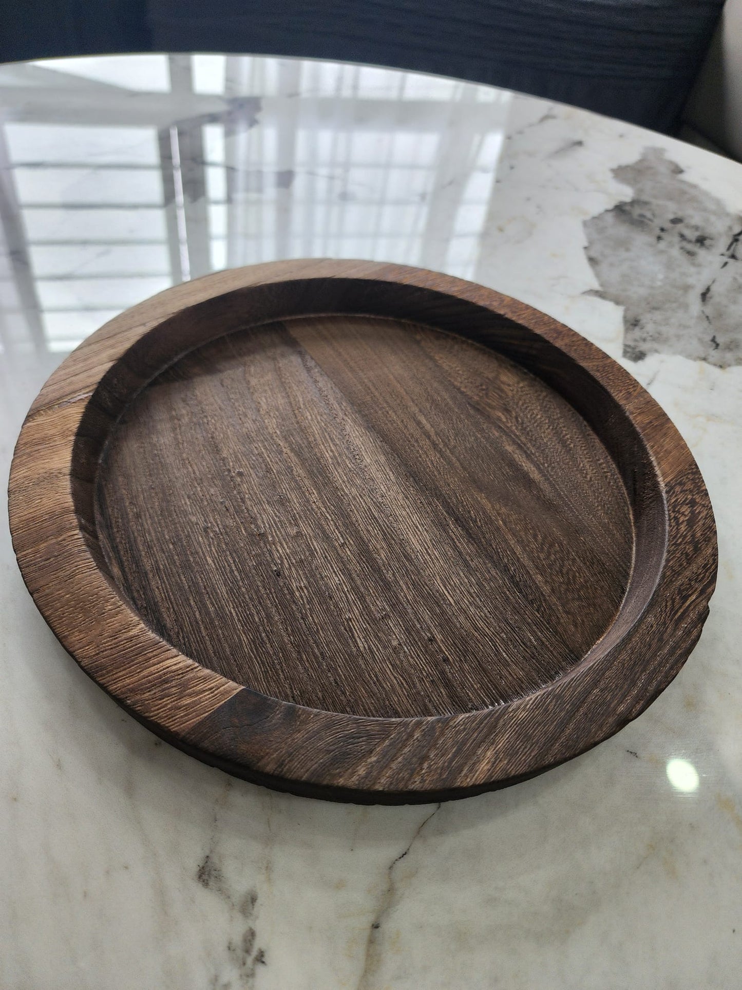 Rustic Wooden Tray Candle Holder – Farmhouse Style Home Decor