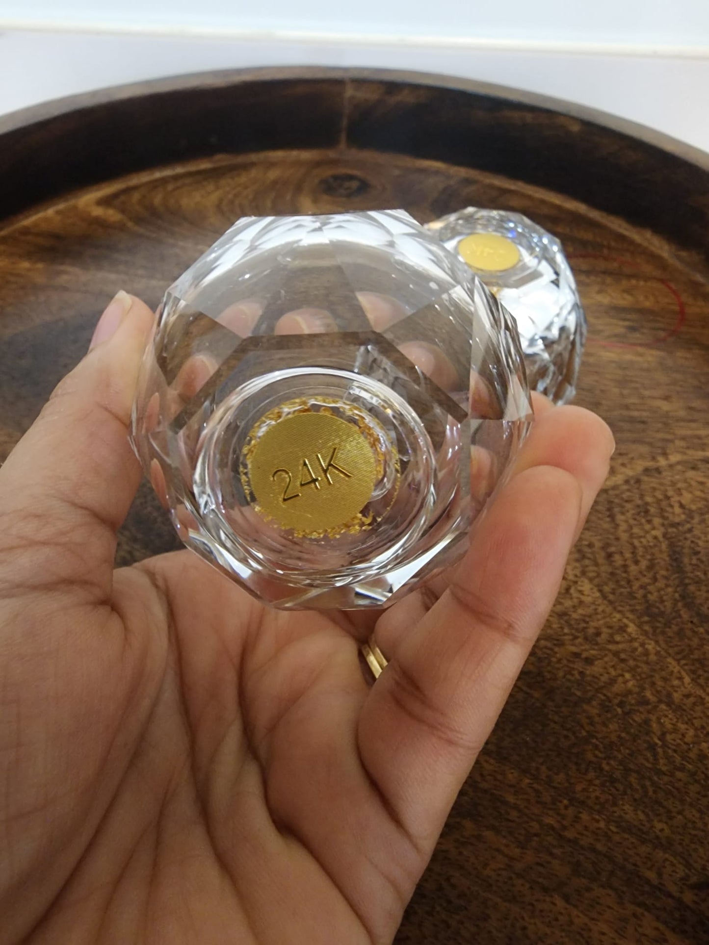 Diamond Faceted Crystal Glass – 50ML