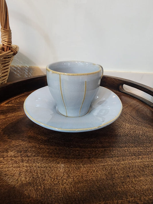 Sky Serenity Cup & Saucer – 1 Set of 2 pcs-Tea cup & Saucer