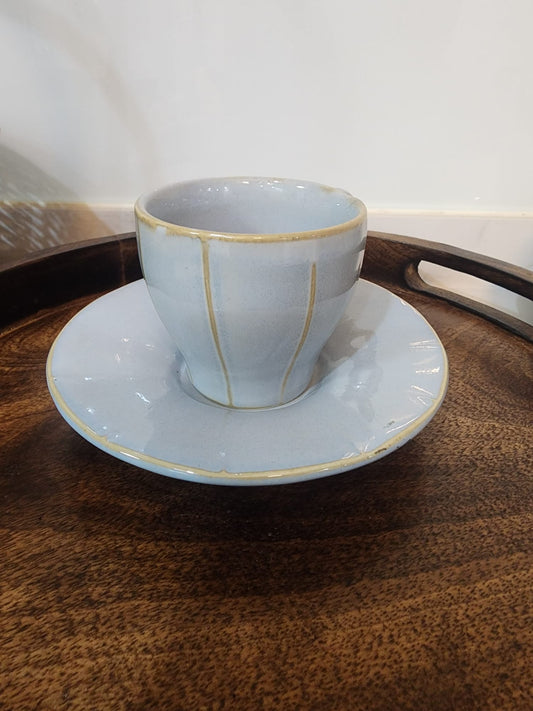 Sky Serenity Cup & Saucer – 1 Set of 2 pcs-Tea cup & Saucer
