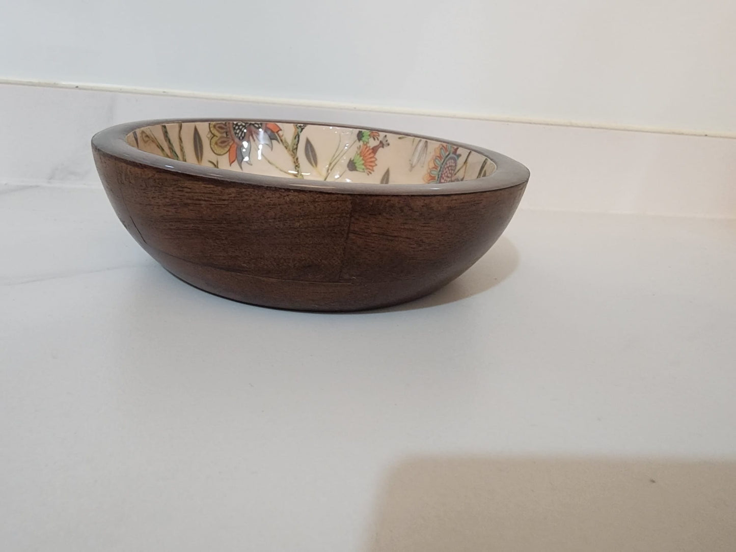 Botanical Bowl with Delicate Birds