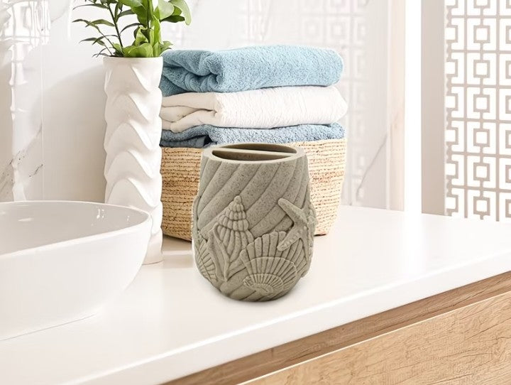 Artisan's Sculpted Stone-Look Dispenser Set of 3 pieces