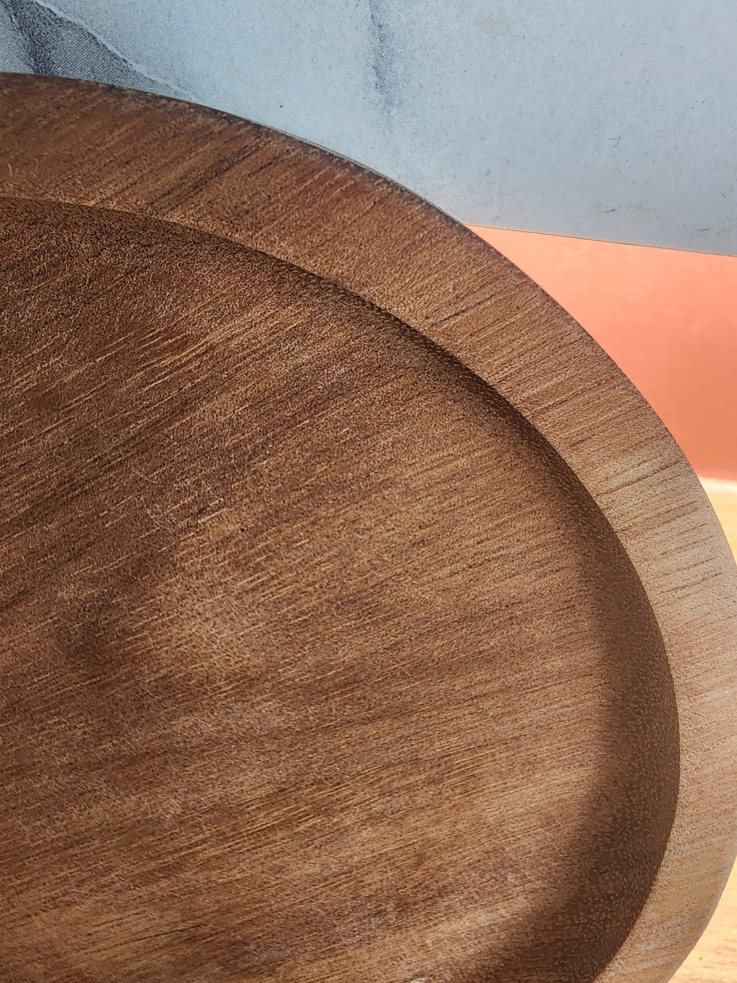 Wooden Tray with Ball Feet - Decorative