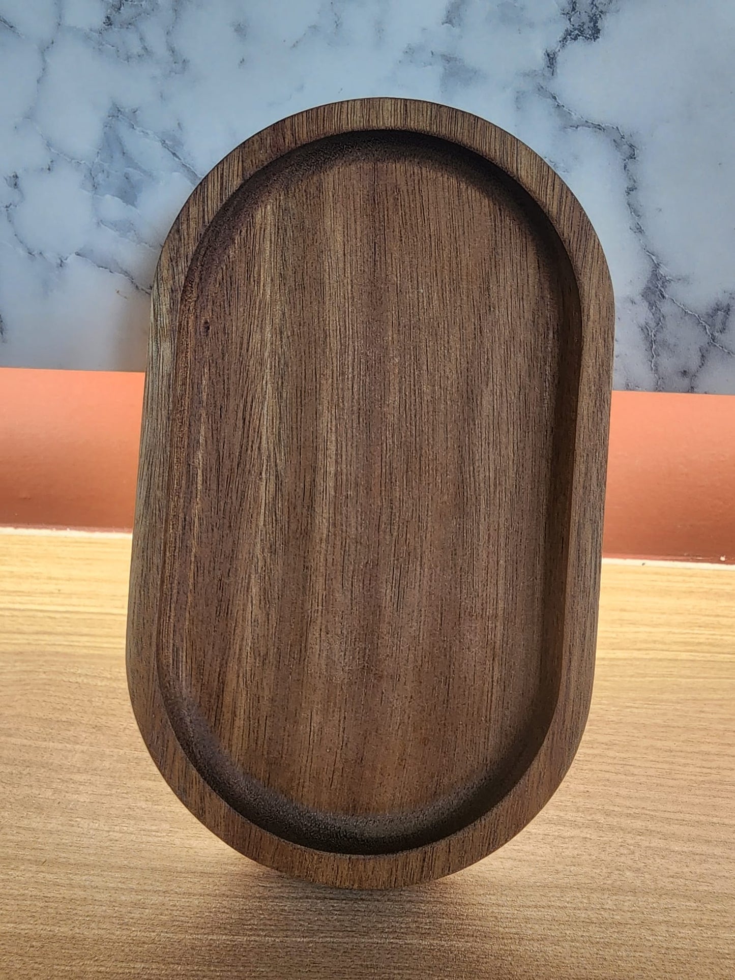 Wooden Tray with Ball Feet - Decorative