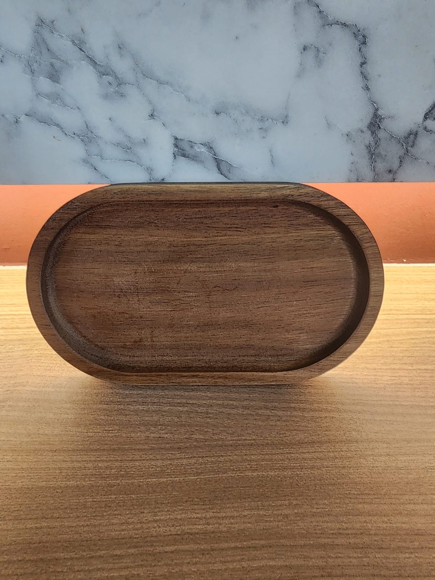 Wooden Tray with Ball Feet - Decorative