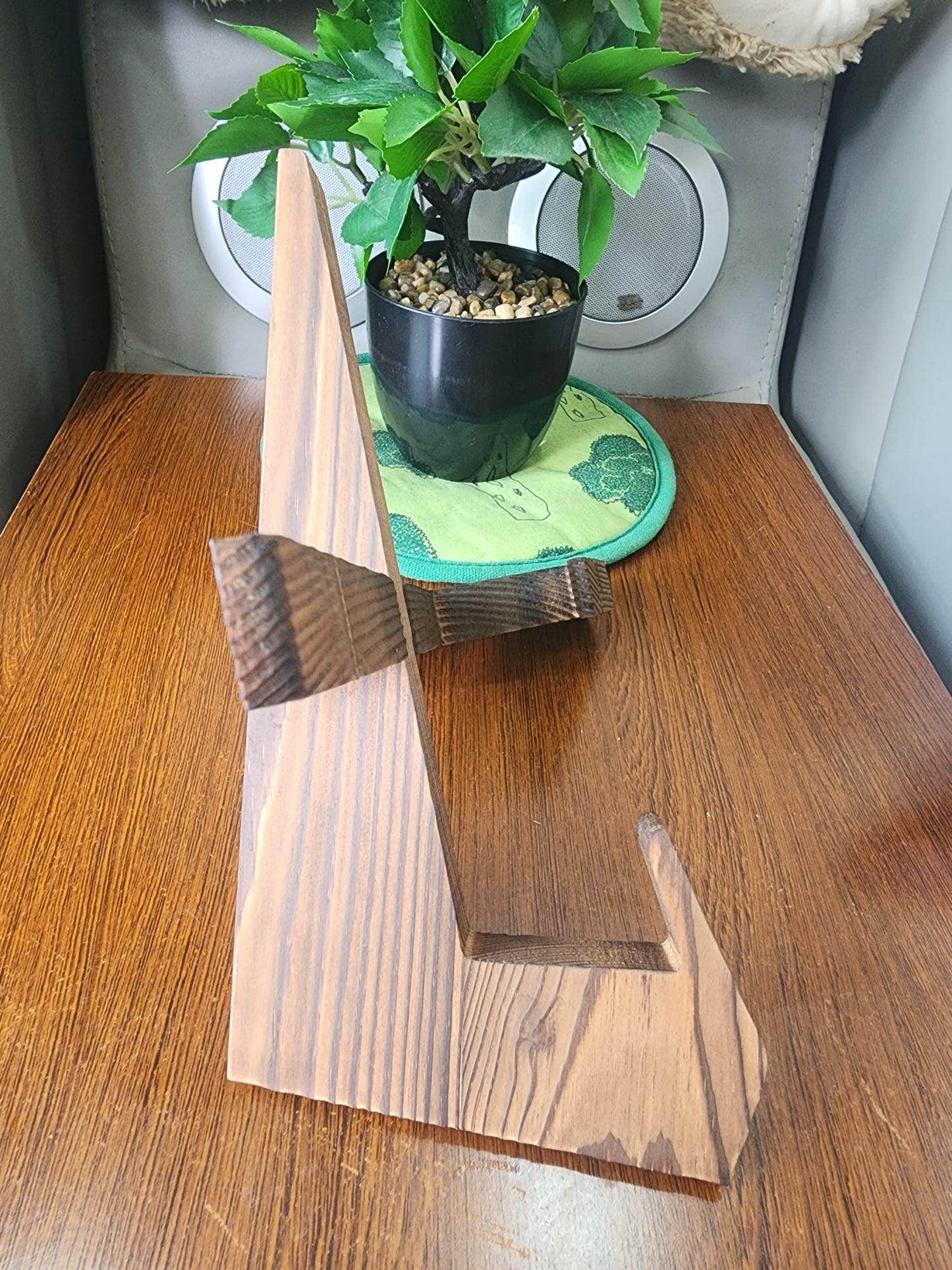 Minimalist Wooden Cookbook Stand