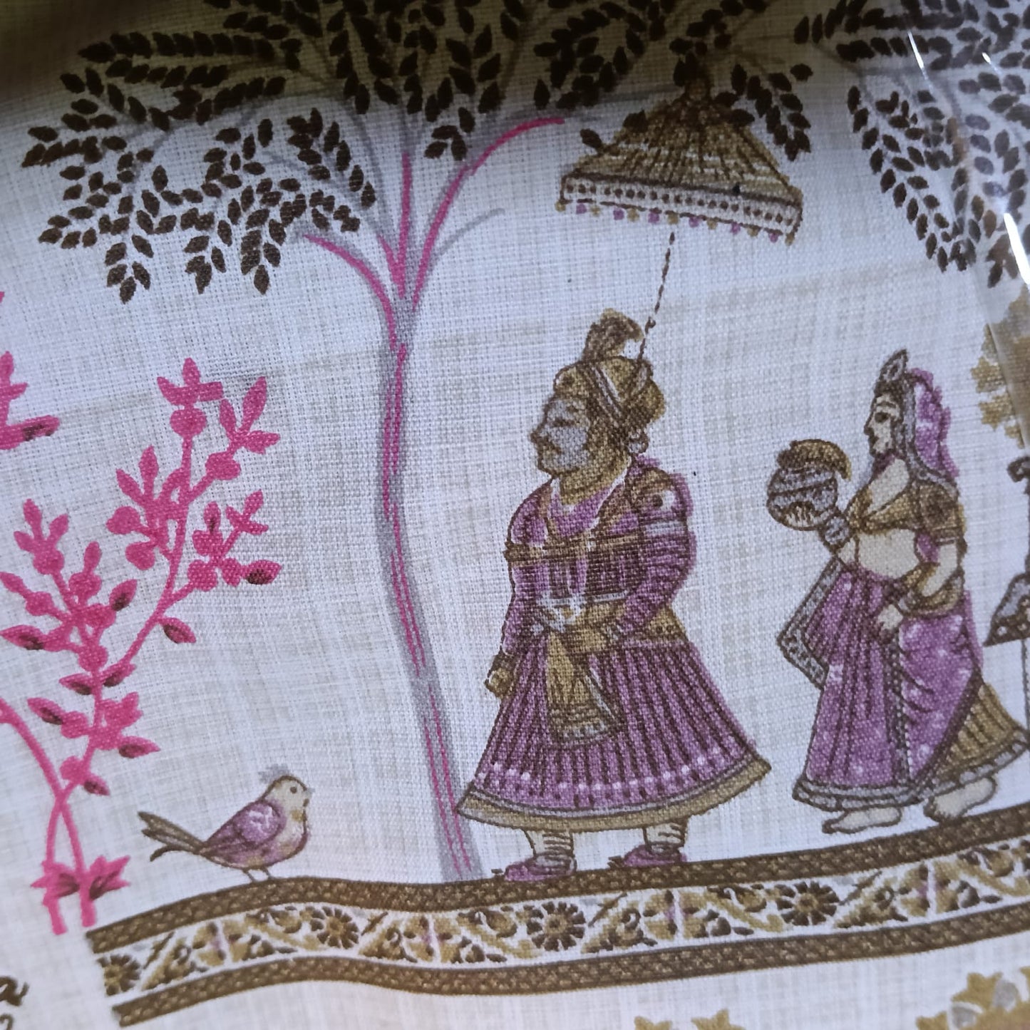 Crown & Veil Handblock Printed Lightweight Comforter Set of 2 Pcs- Single Size