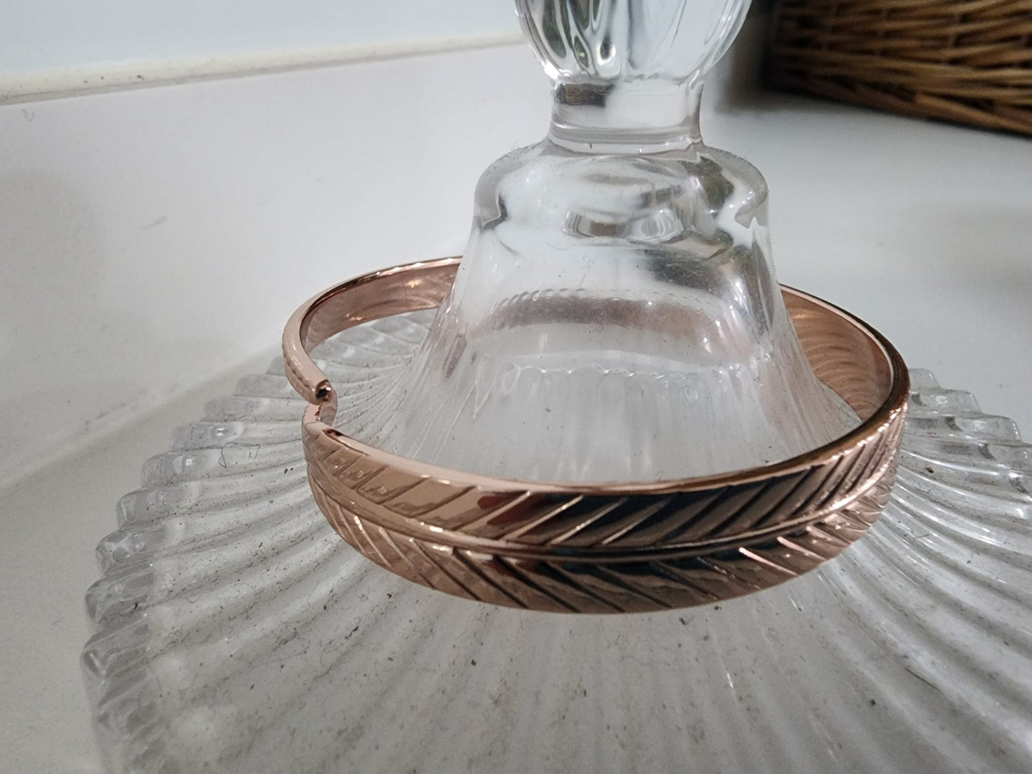 Vintage Copper Feather Wing Cuff Bracelet